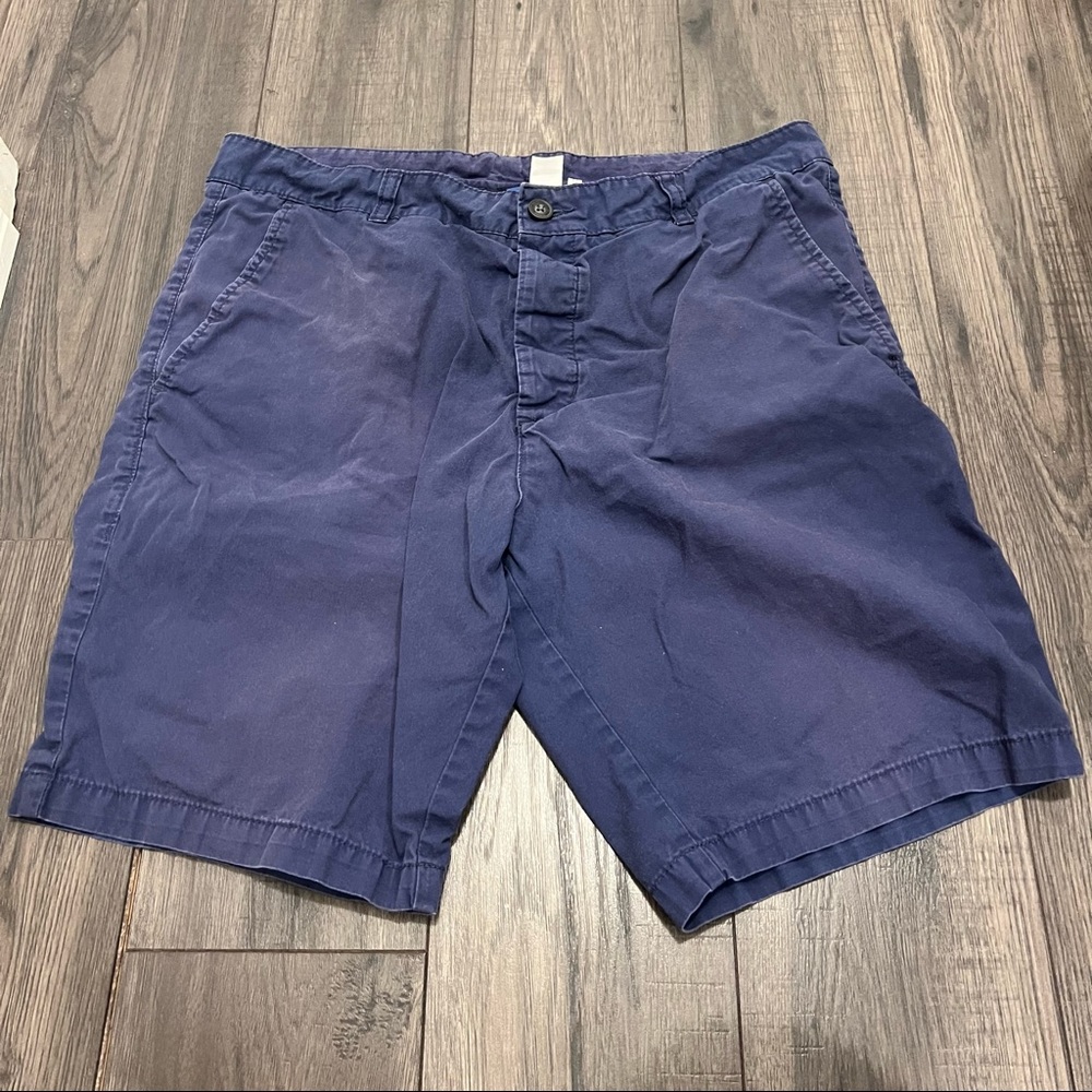 H&M Navy Blue Button Up Shorts